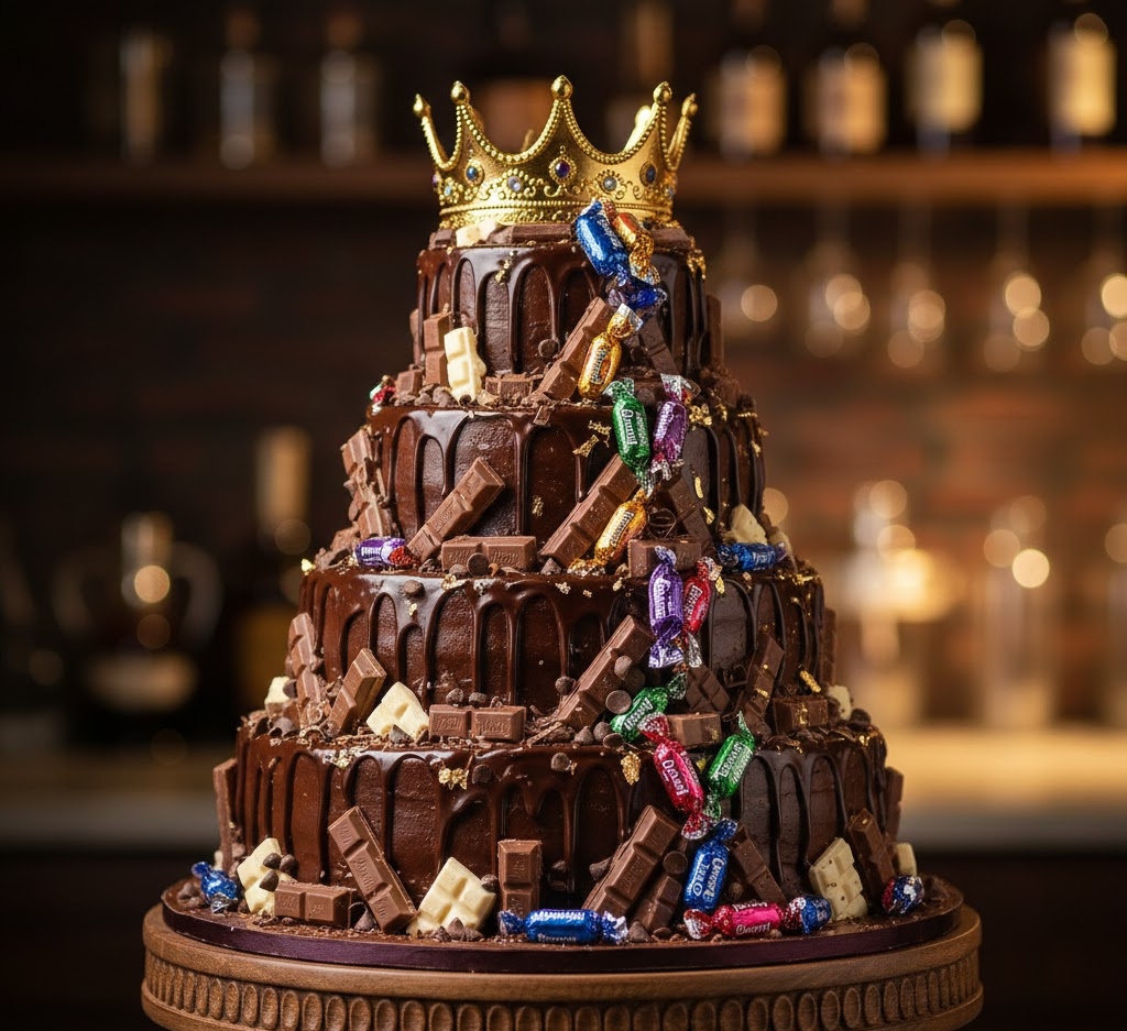 Royal Dairy Milk 4-Tier Chocolate Overload Cake